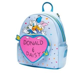Donald Duck Donald and Daisy Hearts Mini-Backpack Entertainment Earth Exclusive